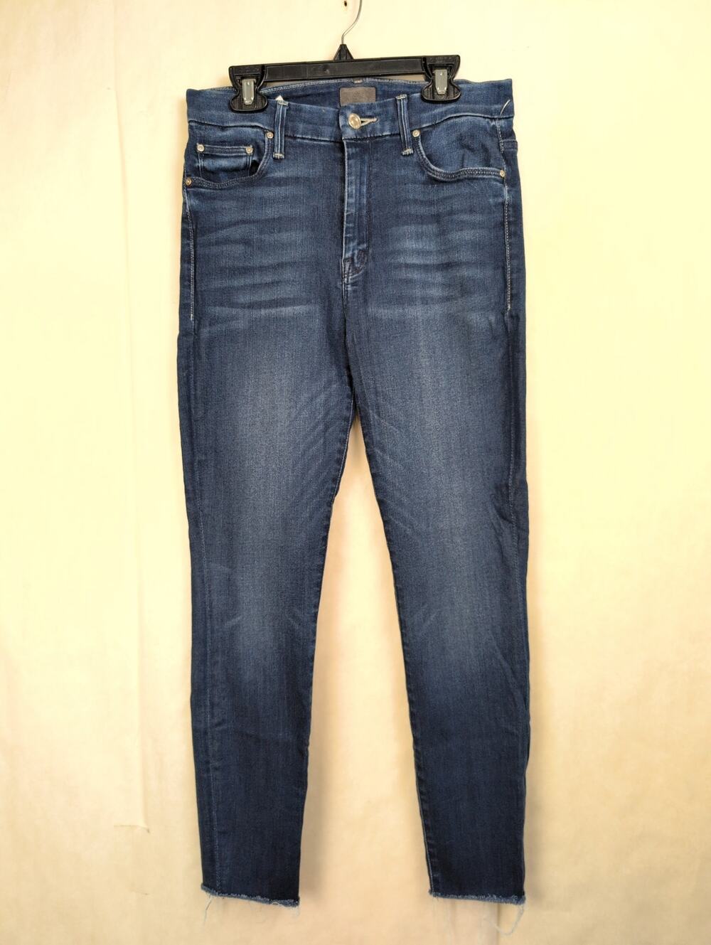Mother high waisted Looker ankle fray jeans Size 28 Classic Denim Retro Western